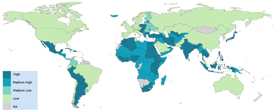 Growth forecasts for world imports of publishing, converting and printing machines in the 2019-2021 scenario