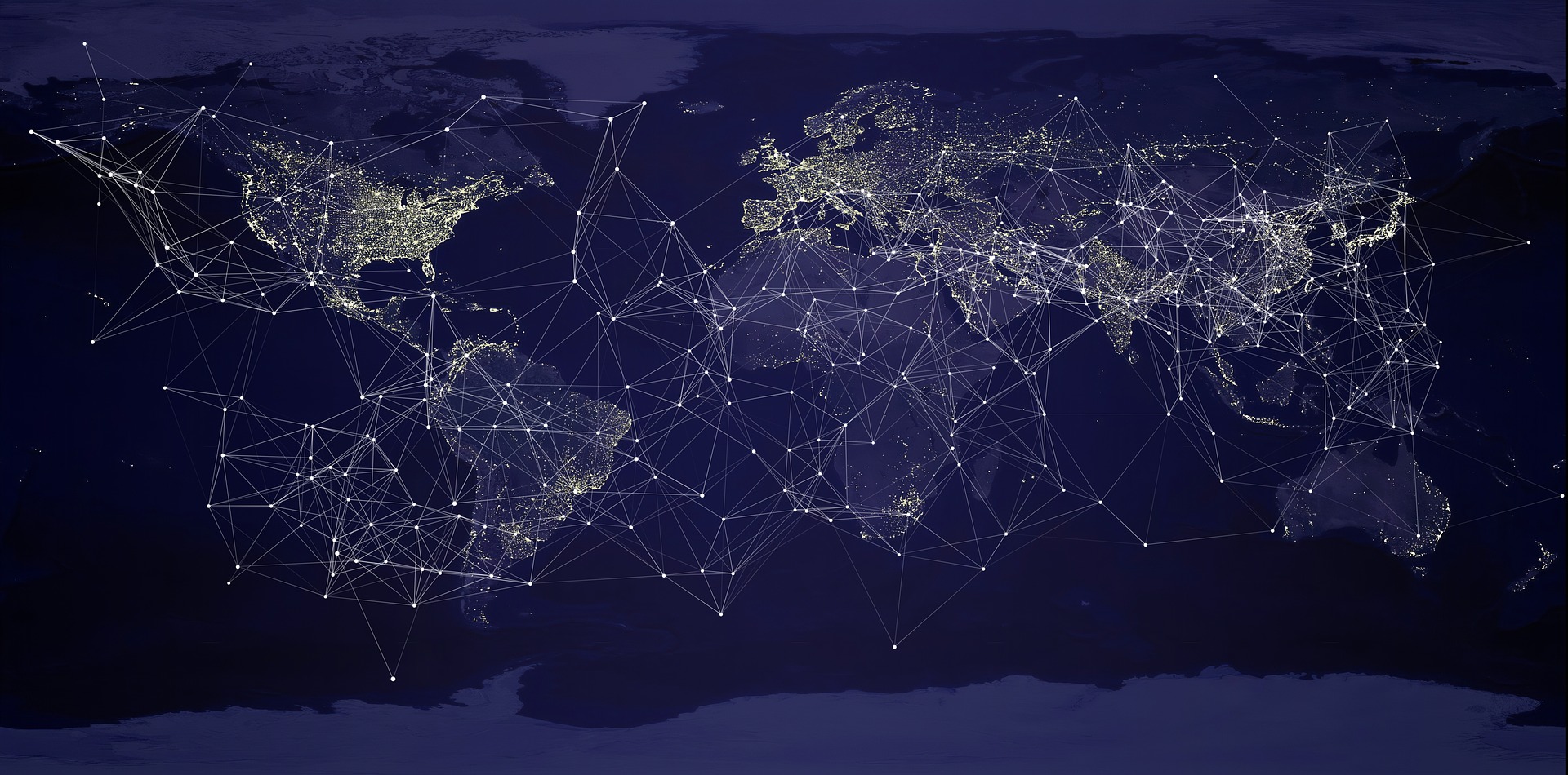 world map network