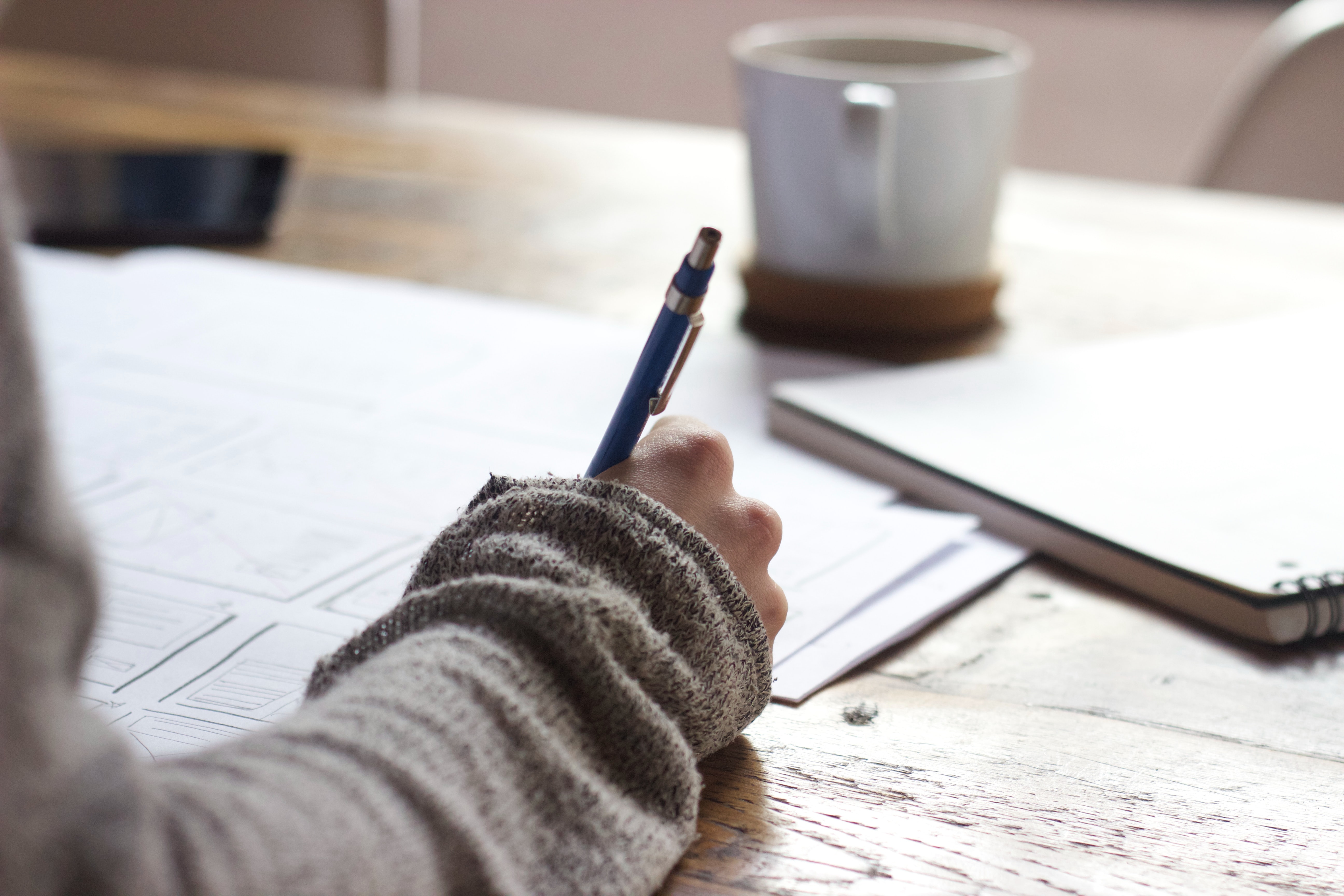 person who's writing