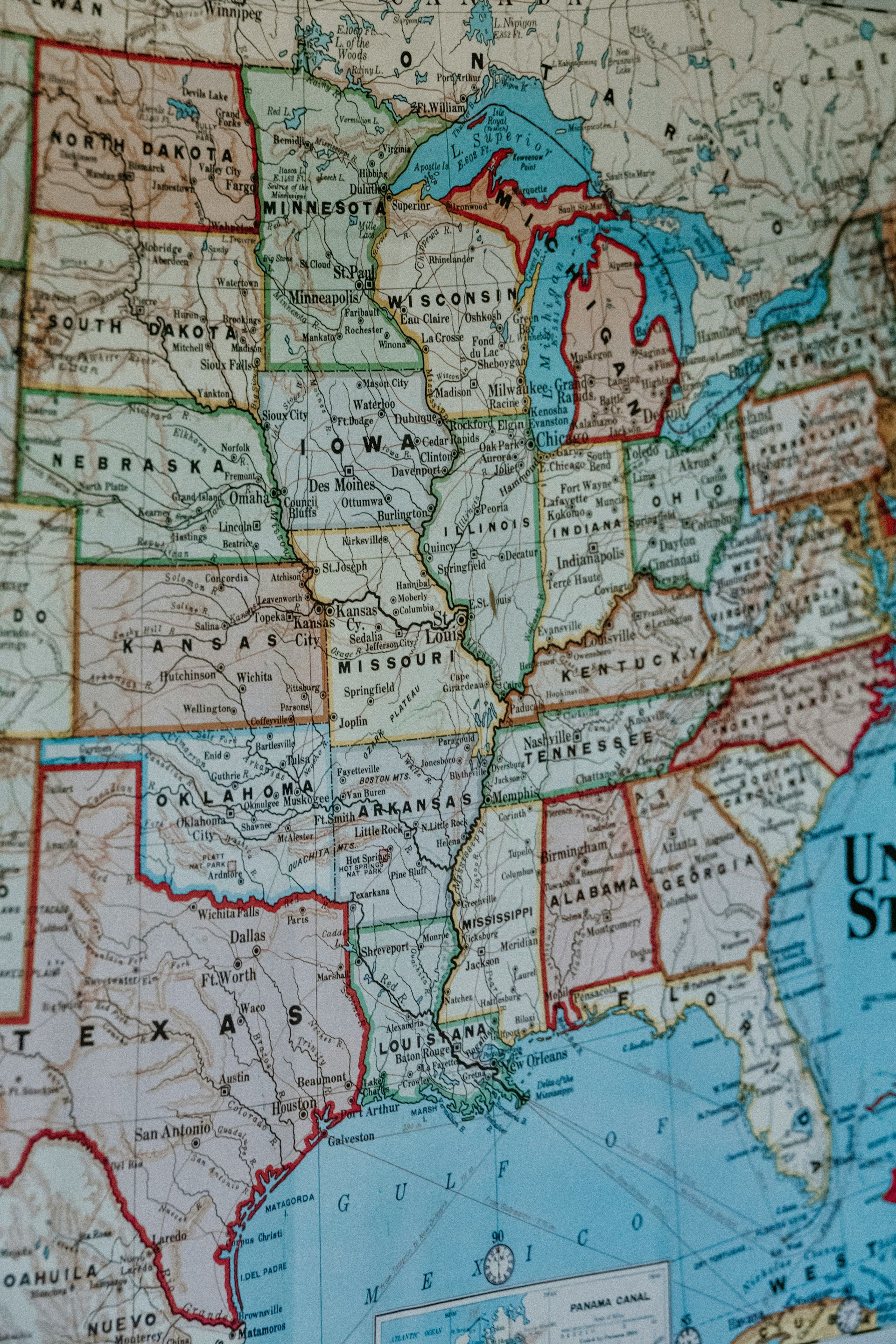 cartina USA