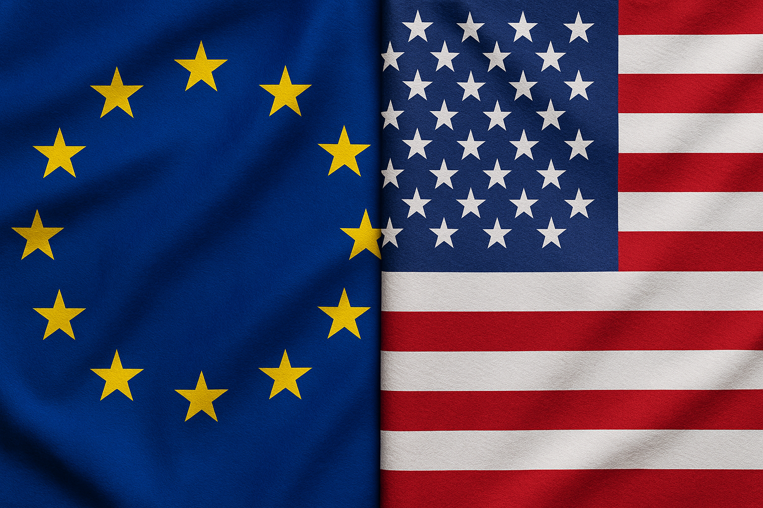 bandiere UE e USA