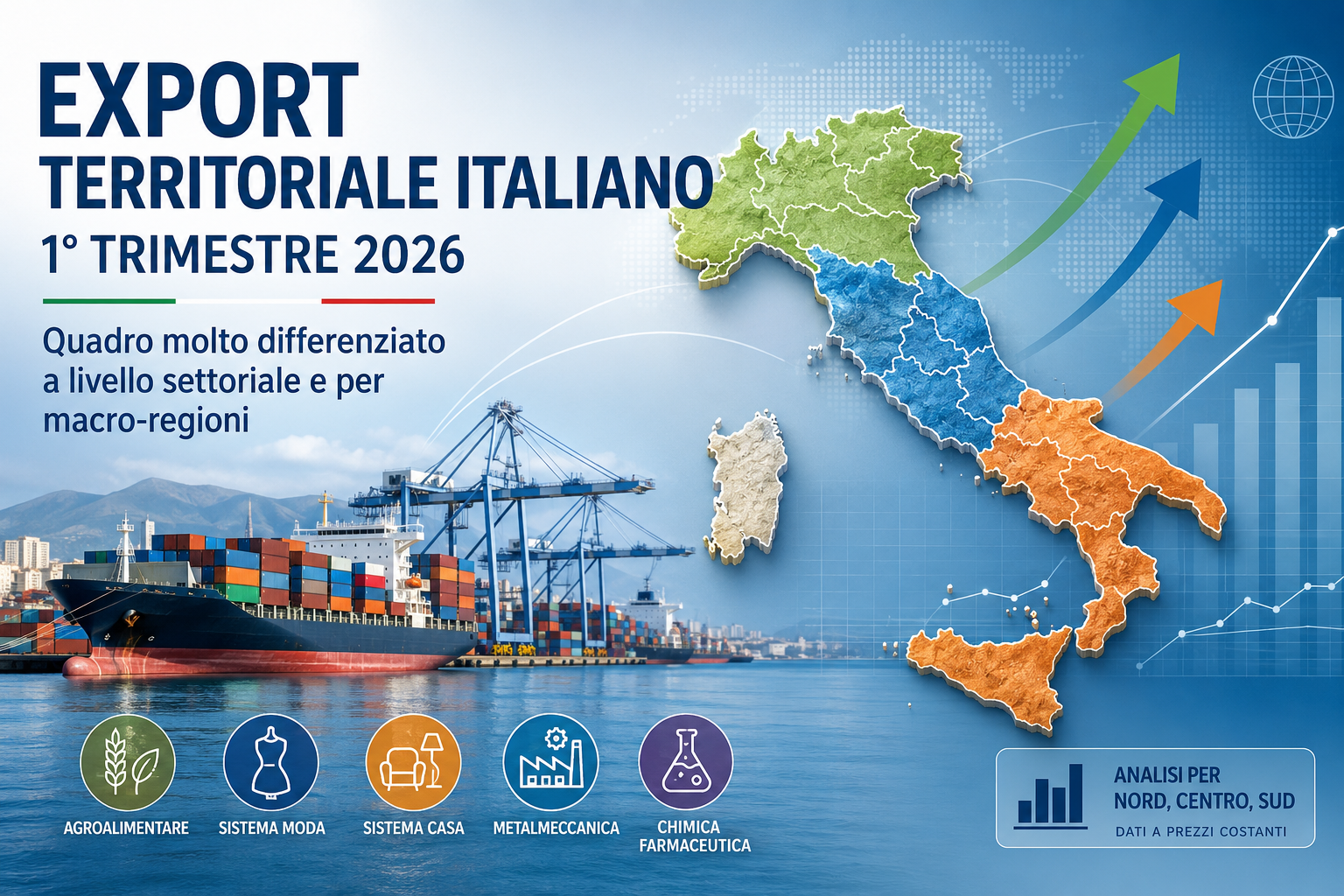 Export italiano per territori e comparti