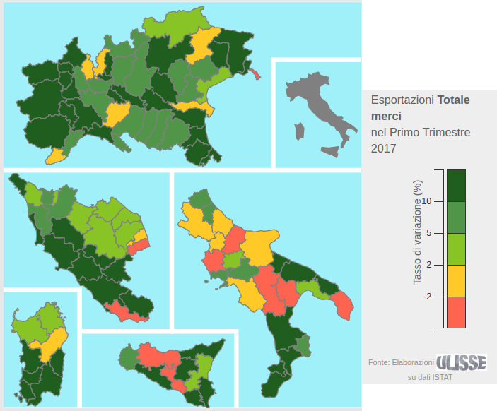 Export Italia I trim 2017