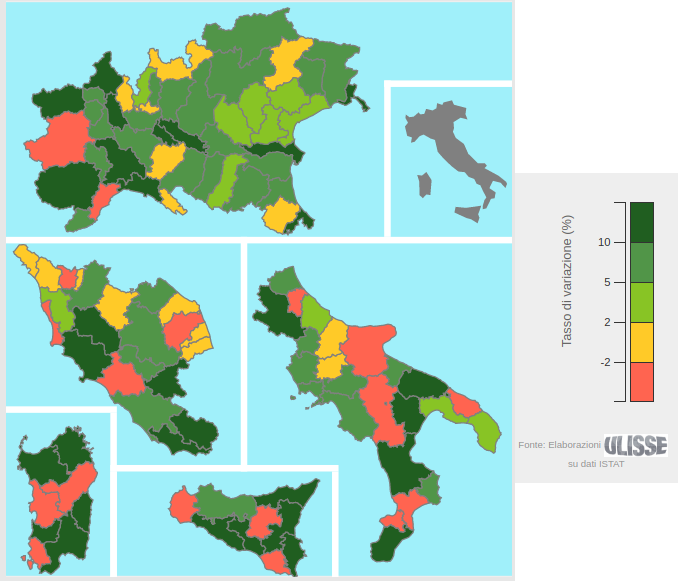 Esportazioni delle province italiane 3° trim 2017