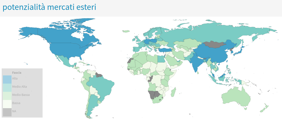 mappa potenzialità mercati