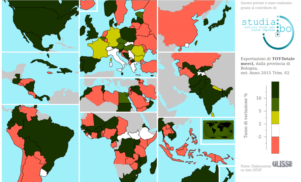 Esportazioni bolognesi - II trimestre 2015